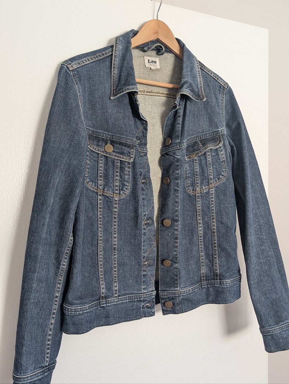 Lee Dark Wash Denim Jean Jacket - Blue